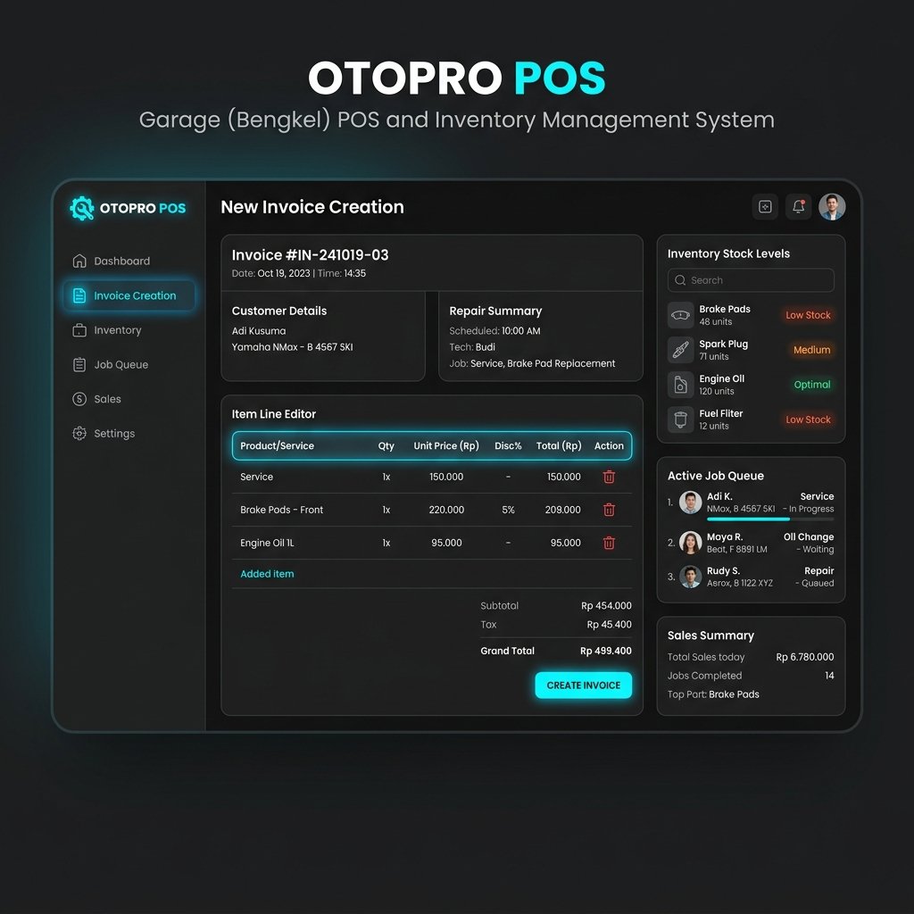 Sistem POS & Inventory Bengkel